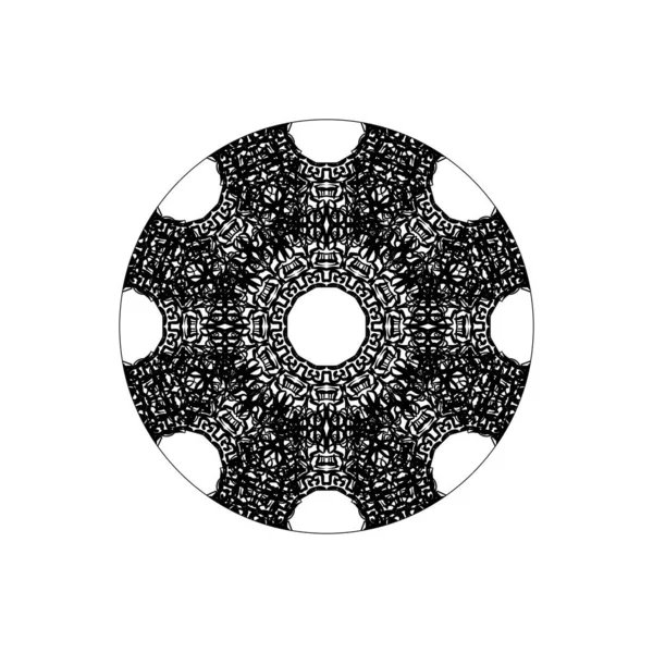 Vector Ronde Abstracte Cirkel Mandala Stijl — Stockvector