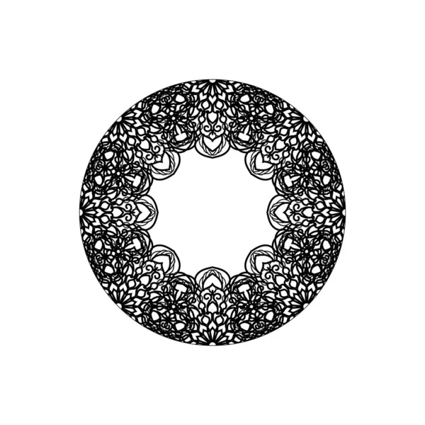 Vektör yuvarlak soyut daire. Mandala stili.