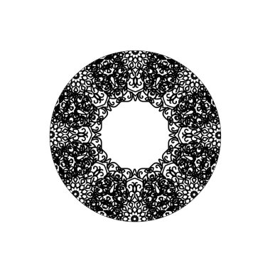 Vektör yuvarlak soyut daire. Mandala stili.