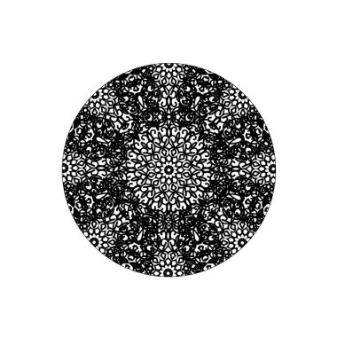 Vektör yuvarlak soyut daire. Mandala stili.