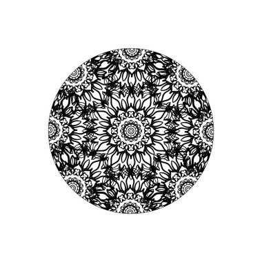 Vektör yuvarlak soyut daire. Mandala stili.