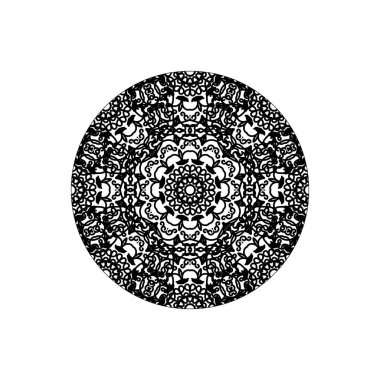 Vektör yuvarlak soyut daire. Mandala stili.