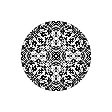 Vektör yuvarlak soyut daire. Mandala stili.