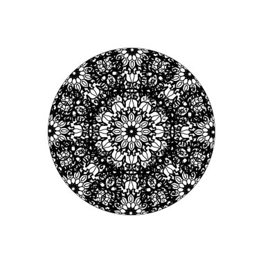 Vektör yuvarlak soyut daire. Mandala stili.