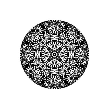 Vektör yuvarlak soyut daire. Mandala stili.