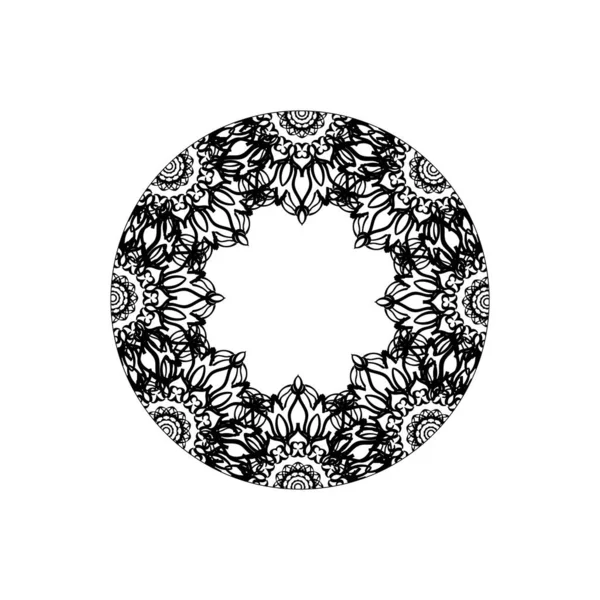 Vetor Círculo Abstrato Redondo Estilo Mandala —  Vetores de Stock