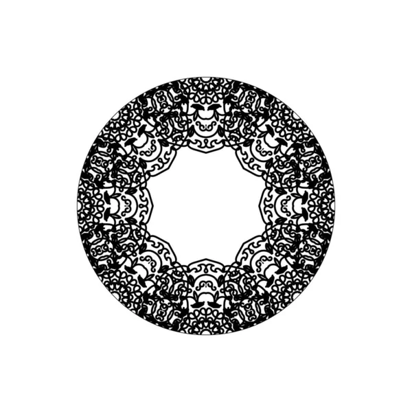 Vektor Abstrakten Kreis Mandala Stil — Stockvektor