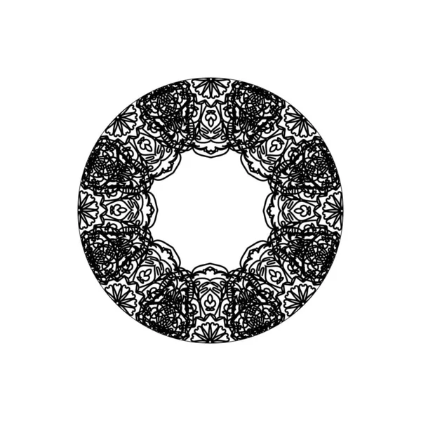 Vektör yuvarlak soyut daire. Mandala stili.