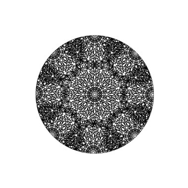Vektör yuvarlak soyut daire. Mandala stili.