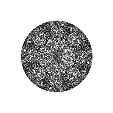 Vektör yuvarlak soyut daire. Mandala stili.