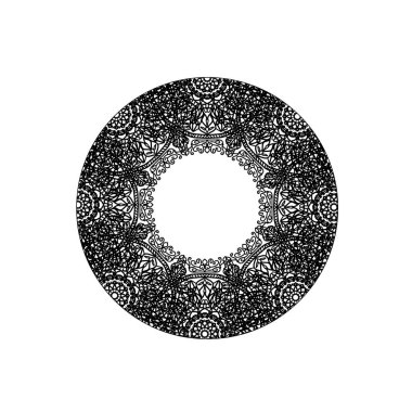 Vektör yuvarlak soyut daire. Mandala stili.