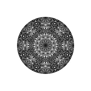 Vektör yuvarlak soyut daire. Mandala stili.