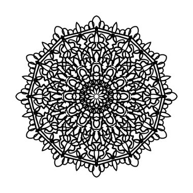 Vektör yuvarlak soyut daire. Mandala stili.