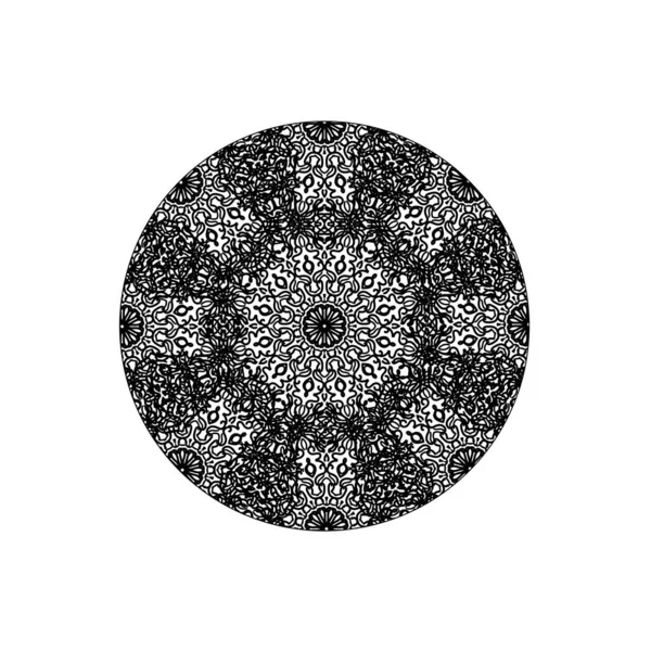 Vektör yuvarlak soyut daire. Mandala stili.