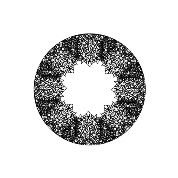 Vektör yuvarlak soyut daire. Mandala stili.