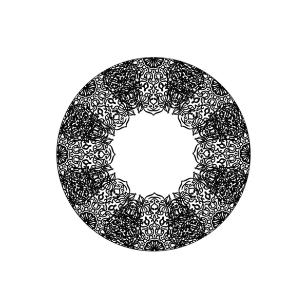 Vektör yuvarlak soyut daire. Mandala stili.