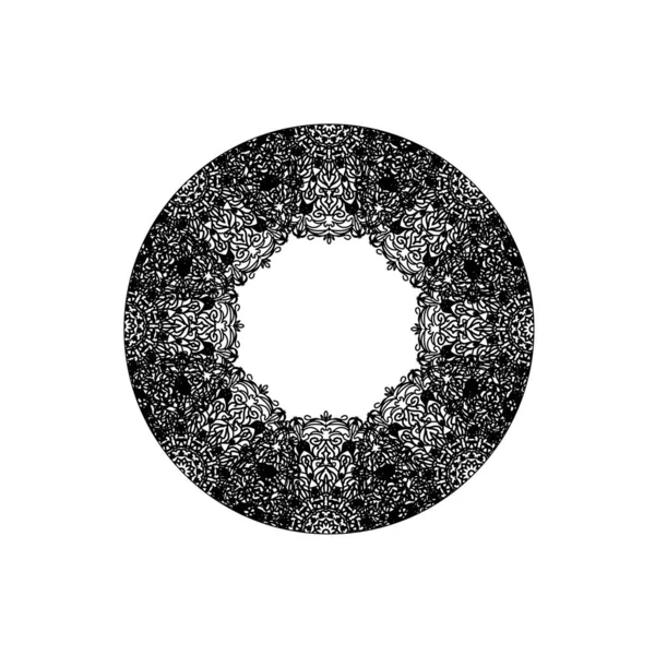 Vektör yuvarlak soyut daire. Mandala stili.