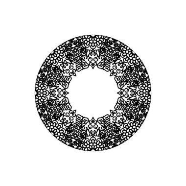 Mandala desensiz çiçek süsü