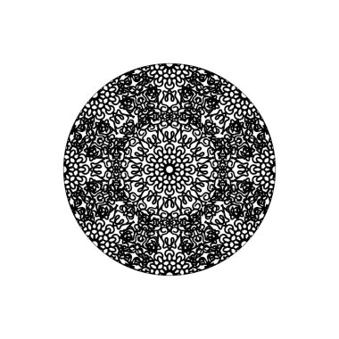 Mandala desensiz çiçek süsü