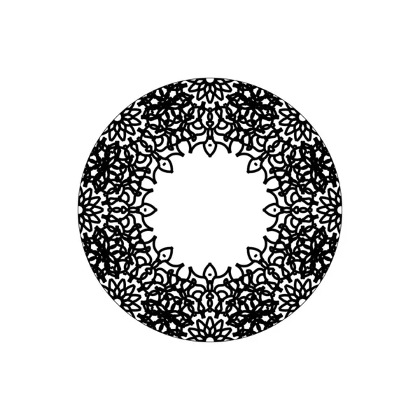 Mandala desensiz çiçek süsü