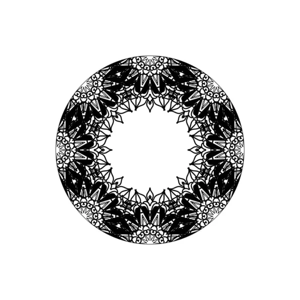 Mandala Motif Sans Couture Ornement Floral — Image vectorielle
