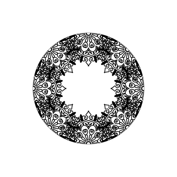 Mandala Motif Sans Couture Ornement Floral — Image vectorielle