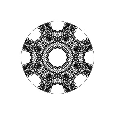 Mandala desensiz çiçek süsü