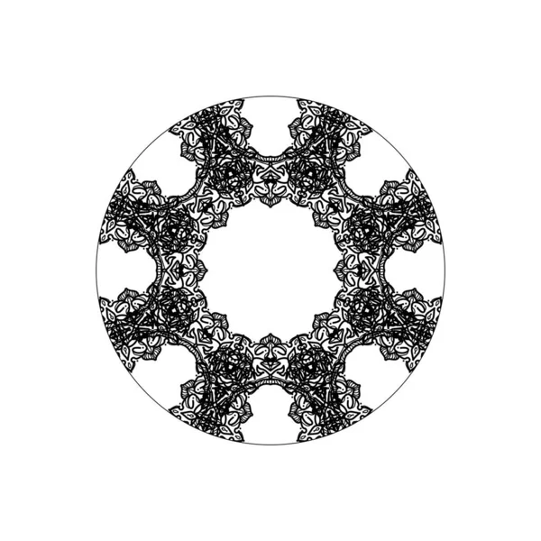 Mandala Seamless Pattern Floral Ornament — Stock Vector