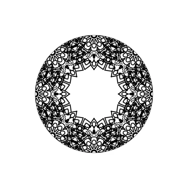 Mandala Motif Sans Couture Ornement Floral — Image vectorielle