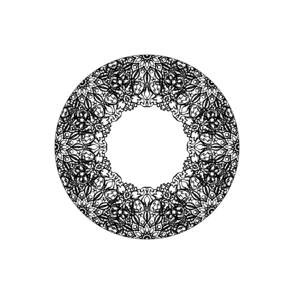 Mandala Naadloos Patroon Bloemen Ornament — Stockvector