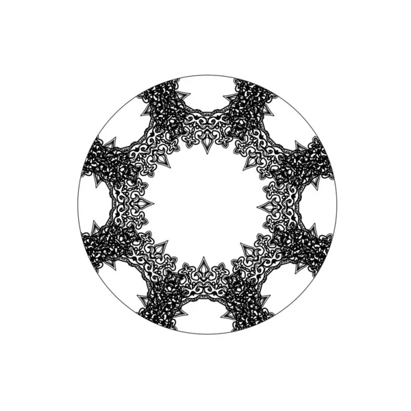 Mandala Naadloos Patroon Bloemen Ornament — Stockvector