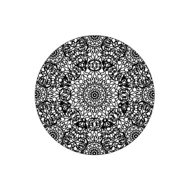 Arka plan tarzında el çizimi Hint süsü mandala.