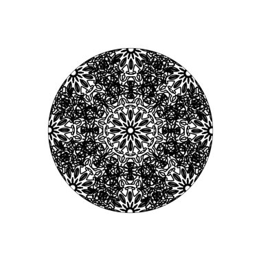 Arka plan tarzında el çizimi Hint süsü mandala.