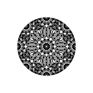 Arka plan tarzında el çizimi Hint süsü mandala.