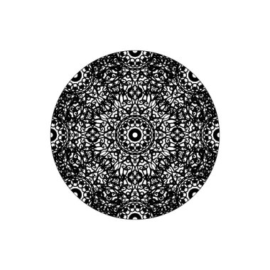 Arka plan tarzında el çizimi Hint süsü mandala.