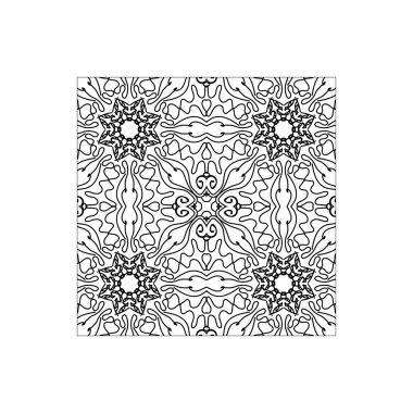 Mandala desensiz çiçek süsü