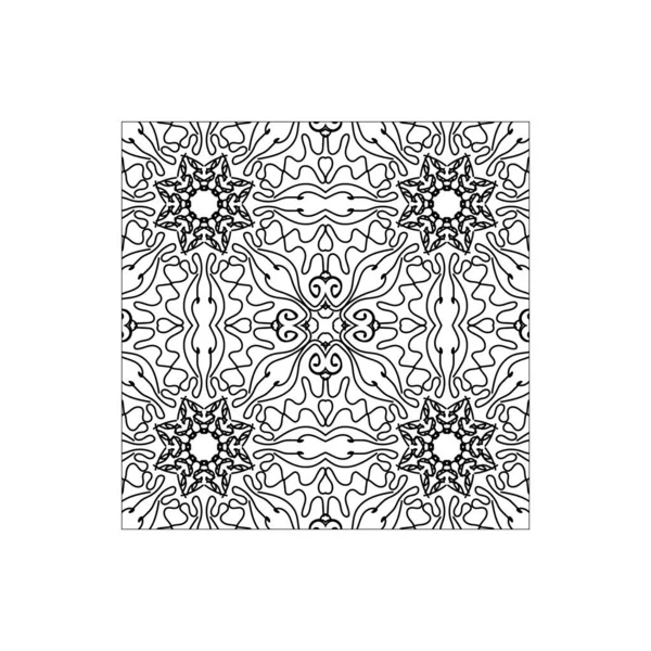 Mandala desensiz çiçek süsü