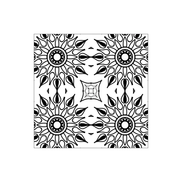 Mandala desensiz çiçek süsü