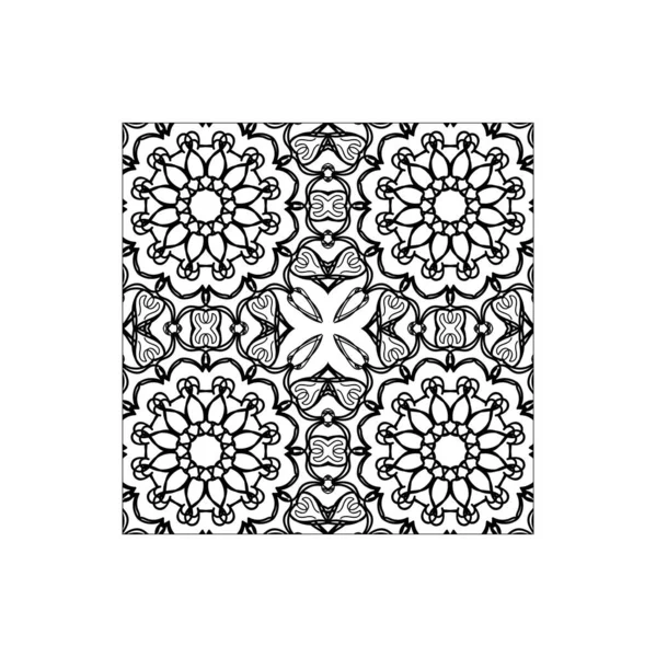 Mandala desensiz çiçek süsü