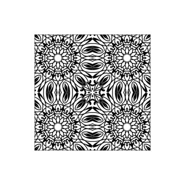 Mandala desensiz çiçek süsü