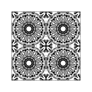 Dikişsiz desen çiçek süsleme