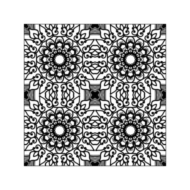 Dikişsiz desen çiçek süsleme