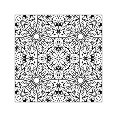 Dikişsiz desen çiçek süsleme