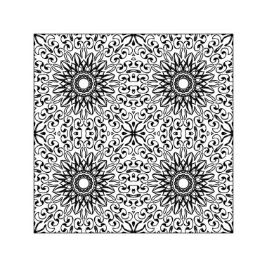 Dikişsiz desen çiçek süsleme