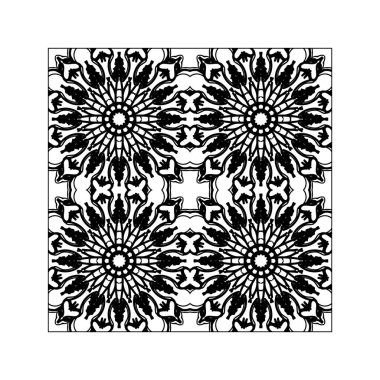 Dikişsiz desen çiçek süsleme