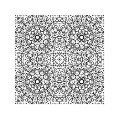 Dikişsiz desen çiçek süsleme