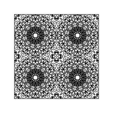 Dikişsiz desen çiçek süsleme