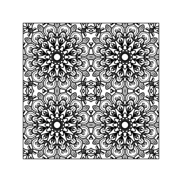 Naadloze Patroon Floral Ornament — Stockvector