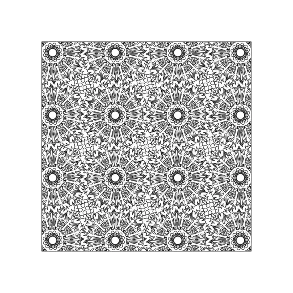 Dikişsiz desen çiçek süsleme