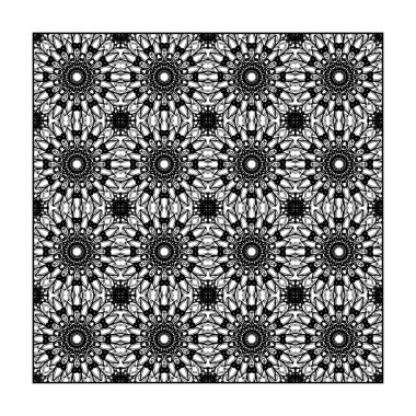 Dikişsiz desen çiçek süsleme